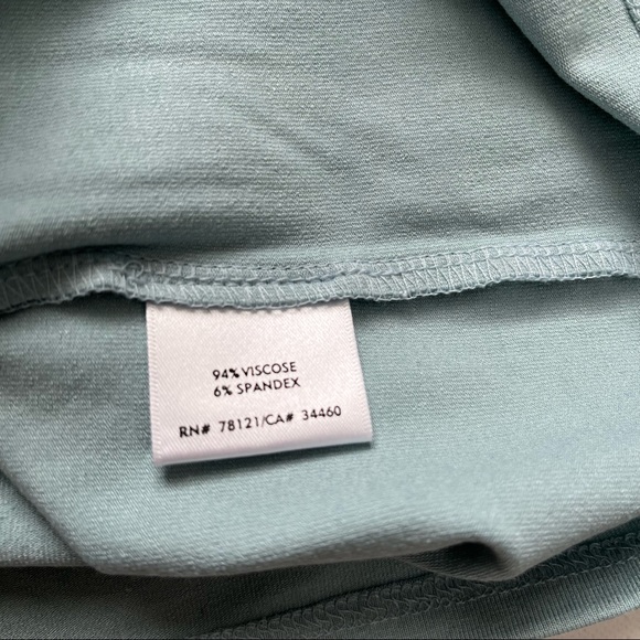 Eileen Fisher light Aqua Blue Round Neck Short Sleeve t-shirt size PM - Picture 4 of 5